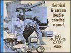 1981 Ford Mustang Capri Electrical and Vacuum Troubleshooting Manual 