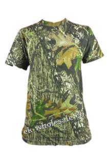 NEW CAMOUFLAGE CAMO REAL TREE JUNGLE PRINT T SHIRT TOP  