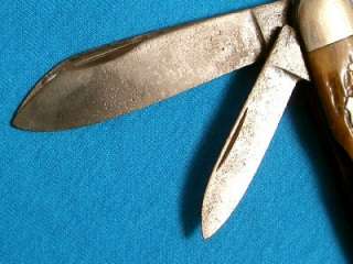   STAG EQUAL END CIGAR JACK KNIFE KNIVES POCKET ODD SHIELD CLASP  