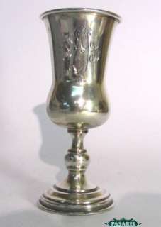   Sterling Silver Don Abarbanel Wine Kiddush Cup Goblet 1930s Judaica