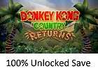 Donkey Kong Country Returns Wii 100% Unlocked Save File