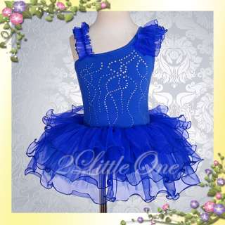 Blue Girl Ballet Tutu Dance Costume Dress Size 3T 4T  