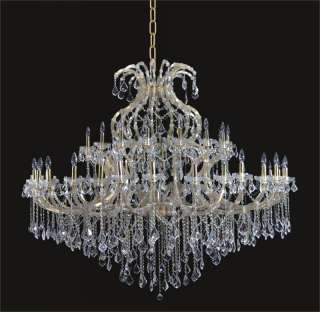   Theresa Large Foyer Chandelier GOLD w Clear Crystal & Hanging kit