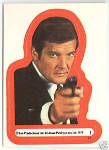 1979 James Bond MOONRAKER Sticker Set  