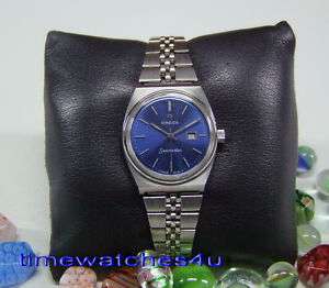 1970S OMEGA SEAMASTER BLUE DIAL DATE CAL:684 LADIES  