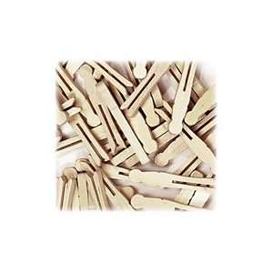  Chenille Kraft Natural Flat Slotted Clothespins Office 
