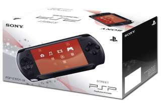 PSP E1004 STREET BLACK CONSOLE PSP SONY PLAYSTATION PORTABLE NEW 