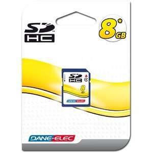  Dane Elec 8GB Secure Digital High Capacity (SDHC) Card. DANE 