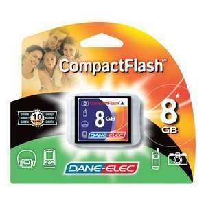  New   Dane Elec 8GB CompactFlash (CF) Card   43x   T44656 