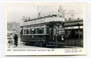 PORTSMOUTH   Tram No. 44 at the Guildhall in 1932   Pamlin M477  