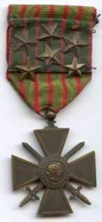   of the WW2 1939 Croix de Guerre with a Star citation on the ribbon
