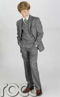 BOYS SUITS CHILDS KIDS PAGE BOY GREY SUIT 1   15 YRS  