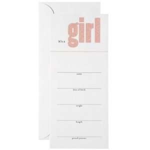  ITS A GIRL Baby Announcements: Office Products