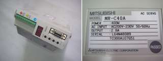 Mitsubishi Servo Drive MR C40A plc cnc router 400w  