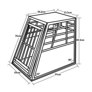   Neuf cage box de transport chien mobile en aluminium