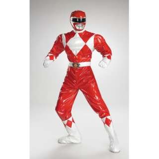 Adult Red Ranger Muscle Costume   Power Rangers Costumes   15DG6823