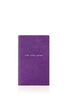 Smythson  Orange Live Love Laugh Book by Smythson