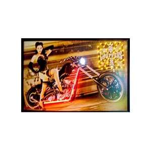  West Coast Choppers Girl Neon LED Poster