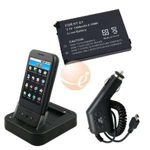  USB Cradle Dock+Battery+Car Charger For HTC T Mobile G1 