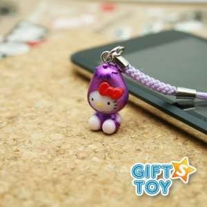  Sanrio Hello Kitty Eggplant Cell Phone Charm Everything 