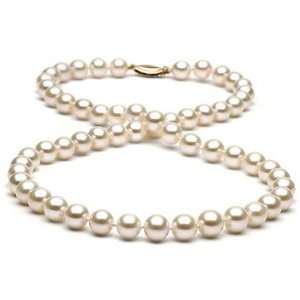  White Freshwater Pearl Necklace 7 8mm, 18 AAA Jewelry