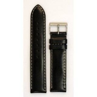 com Hadley Roma Mens MSM906RA 240 24 mm Black Genuine Leather Watch 