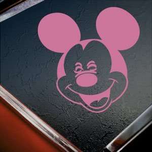  Disney Pink Decal Mickey Mouse Car Truck Window Pink 
