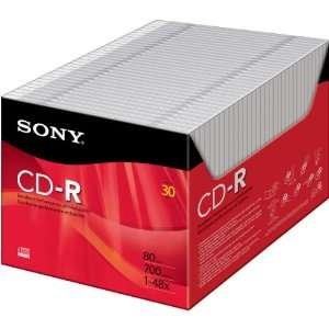    48x Write Once CD R   30 Pack, Slim Jewel Case   CL5427 Electronics