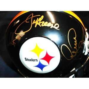  Steel Curtain Signed Mini Helmet   Autographed NFL Mini Helmets 
