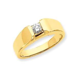 14k Fancy Polished Mens Diamond Ring Mounting Jewelry