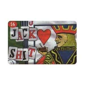 Collectible Phone Card $6. Jack Shit Cartoon Jack Of Hearts 