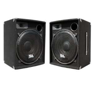    Pair of 15 PA DJ Speakers 600 Watts PRO Audio   Mains, Monitors 