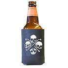   and Bones Pirate Beer and Pop Can Koozie Koolie Cooler Insulator