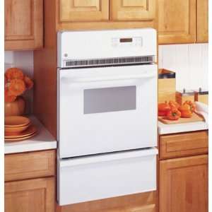   GE JGRP20WEJWW 24 2.8 cu. Ft. Single Gas Wall Oven  White Appliances
