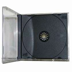 Quality standardized clear jewel cases with black tray. Dimension 148 