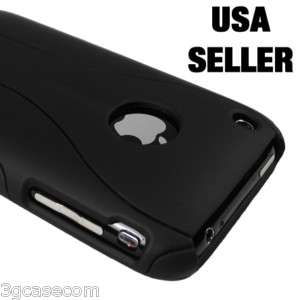 Sleek Matte Black Hard Case Cover for iPhone 3G 3GS  