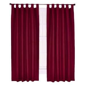 Ellis Curtain Crosby Thermal Insulated 80 by 54 Inch Tab Top Foamback 