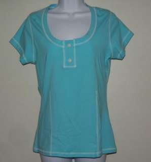 NWT BEVERLY HILLS Womens ACTIVEWEAR Stretch Short Sleeve Shirt Top 