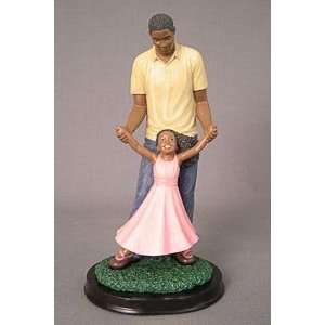  African American Figurine Family Daddys Girl