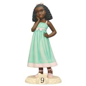  African American Figurine Birthday Girl Age 9