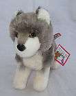 Douglas Cuddle Toy Plush Ashes Wolf 4036.1 White Gray Siberian Husky 