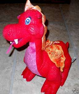 Animal Alley Plush 14 Red Dragon Doll Toy  