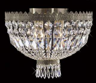 Unique Antique Brass Light Ceiling Crystal Chandelier  