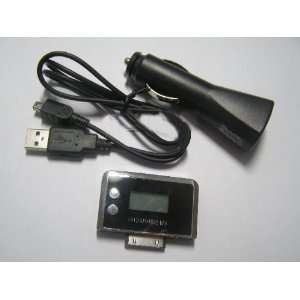   FM Output Transmitter for Apple iphone/Ipod Classic/Ipod Nano G3/Ipod