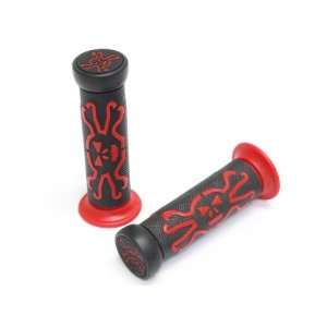 ATVs and WATERCRAFTS Skull Gel Style Hand Grips Red COLOR ATV QUAD 