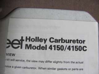   Carburetor Repair Kit Holley 4150 4160 4BBL Double Carburetors  
