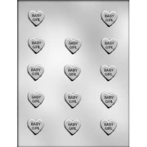 inch “Baby Girl” Hearts Chocolate Candy Mold  
