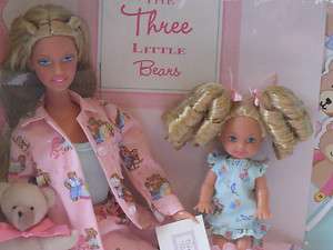 Barbie & Kelly Doll Bedtime Stories Three Little Bears Lot Set New 