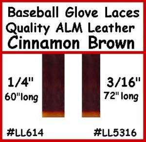 x60 Alm Brown BASEBALL GLOVE Repair Leather lace  