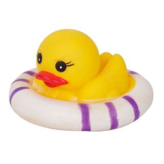   Duck with Swim Ring Yellow Rubber Toy Baby Bath Hot Sell  